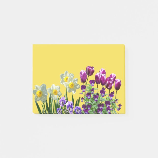 Spring Flowers Post-it Notes (Front)