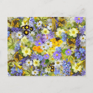Spring Flowers Postcard