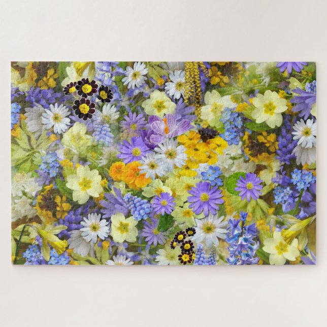 spring flowers puzzle (Horizontal)