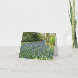 Spring flowers - River of Hyacinths Card