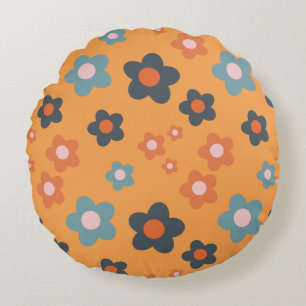 Spring Flowers Round Pillow