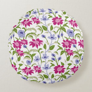 Spring Flowers Round Pillow