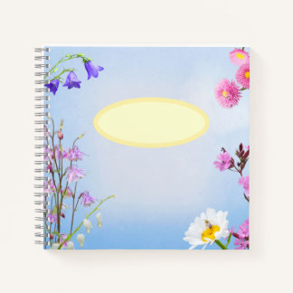 Spring flowers Scrapbook Notebook