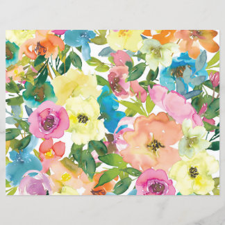 Spring Flowers Scrapbook Paper