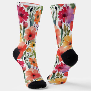 Spring FLOWERS Socks