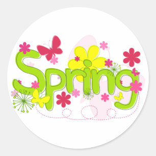 Spring Flowers Stickers