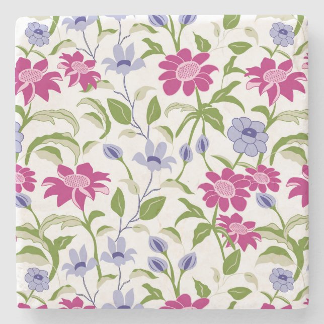 Spring Flowers Stone Coaster (Front)