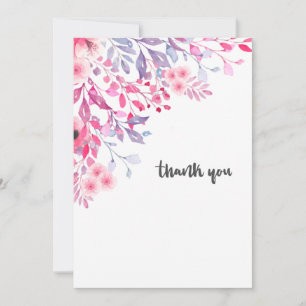 Spring Flowers Thank You Card