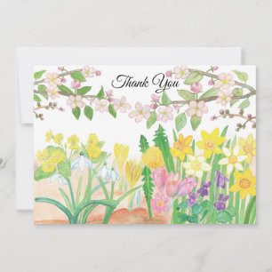 Spring Flowers that Radiate Joy Custom Text Invitation