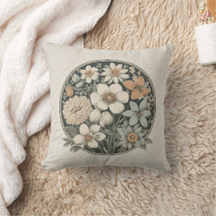 Spring Flowers Throw Pillow