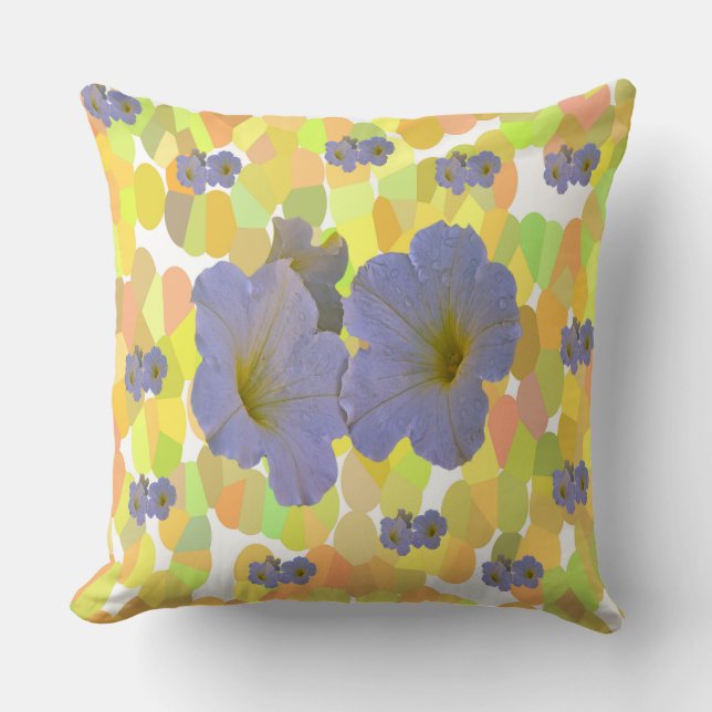 Spring Flowers Throw Pillows (Front)