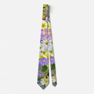 spring flowers tie