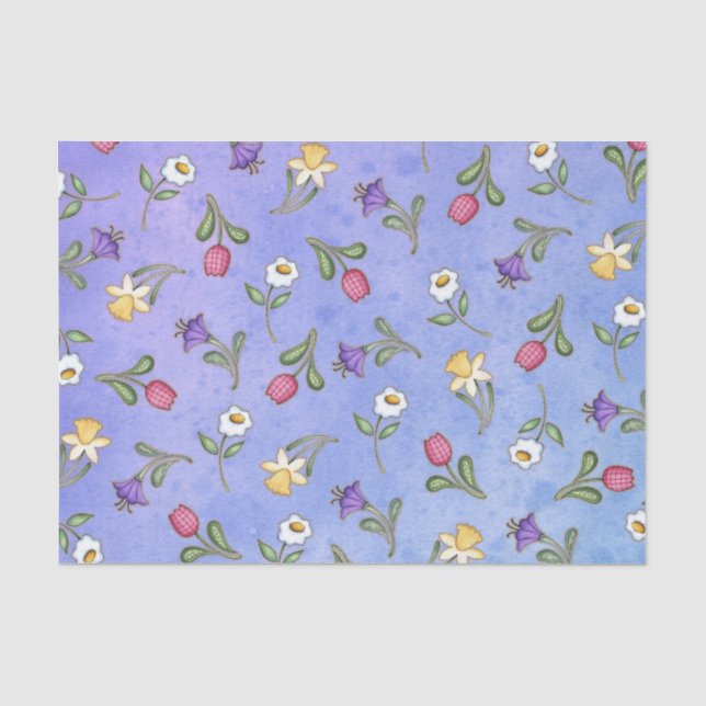 Spring Flowers Tissue Paper (Front)