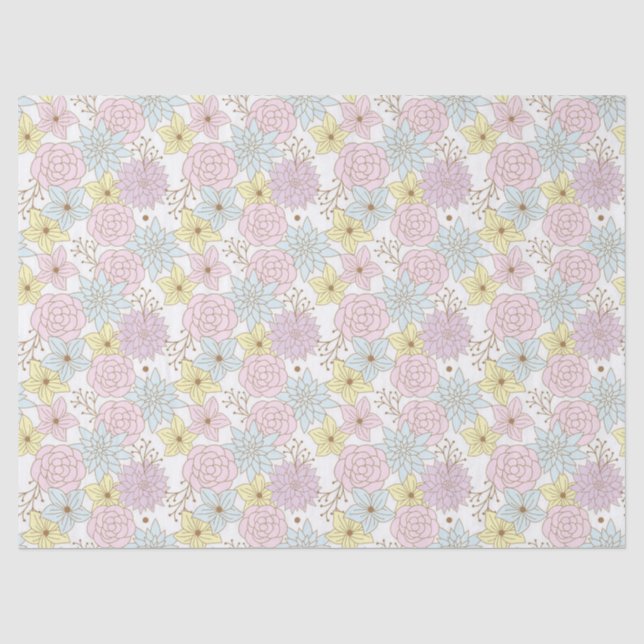spring flowers tissue paper (Front)