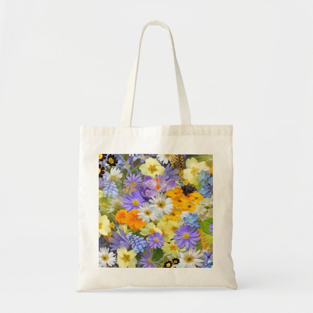 Spring Flowers Tote Bag (Front)