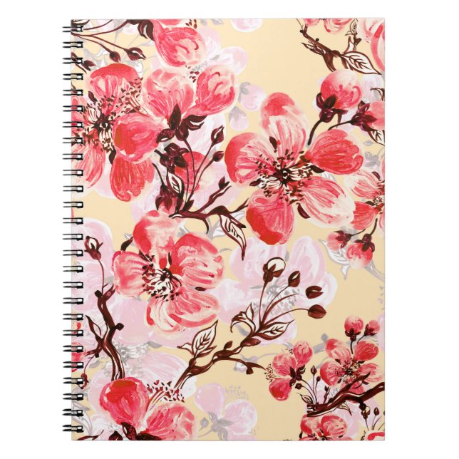 Spring Flowers U Pattern Notebook (Front)