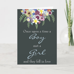 Spring Flowers, wedding invitation