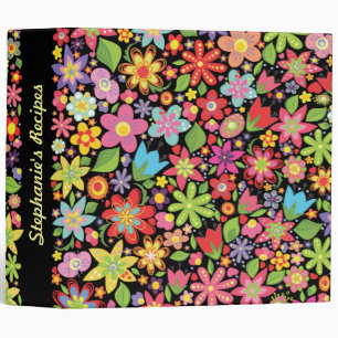 Spring Flowers Wedding Planner Organizer Binder