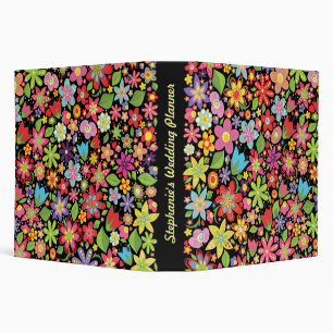 Spring Flowers Wedding Planner Organizer Binder