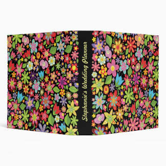 Spring Flowers Wedding Planner Organizer Binder