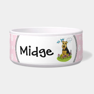 Spring Flowers Welsh Terrier Dog with Flowers Cute