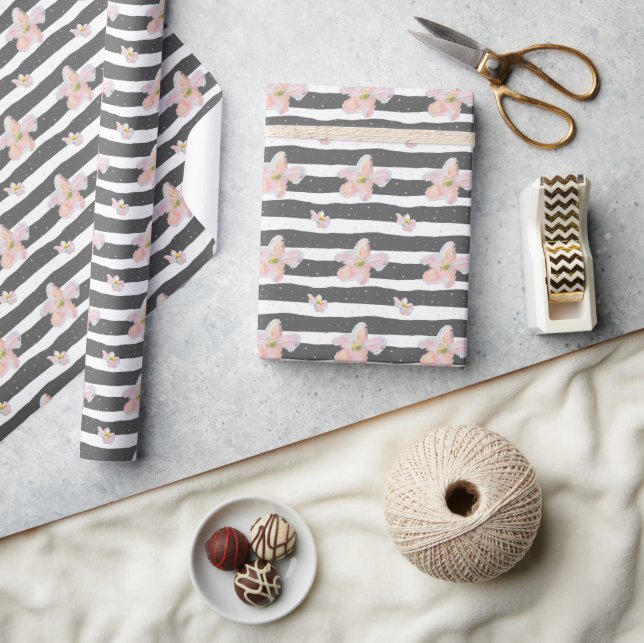 Spring flowers wrapping paper (Crafts)