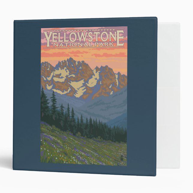 Spring Flowers - Yellowstone National Park Binder (Front/Inside)