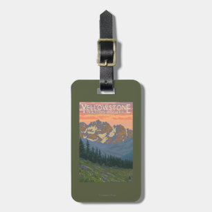 Spring Flowers - Yellowstone National Park Luggage Tag