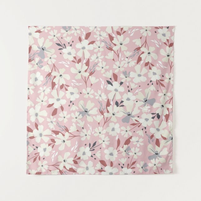 Spring flowery pattern. Seamless floral background Tapestry (Front)