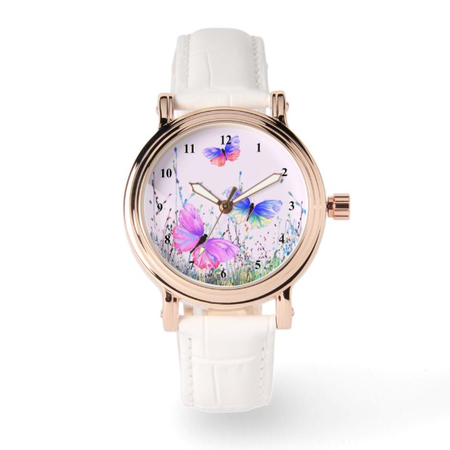 Spring Flying Butterflies Watch (Front)