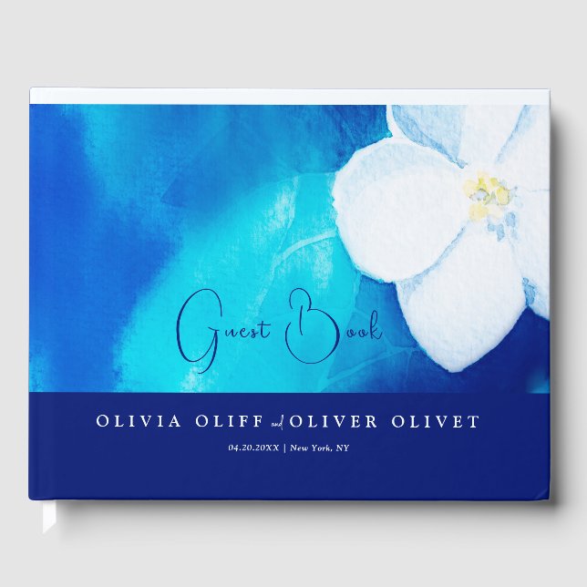 Spring Fondness Wedding  Guest Book (Front)