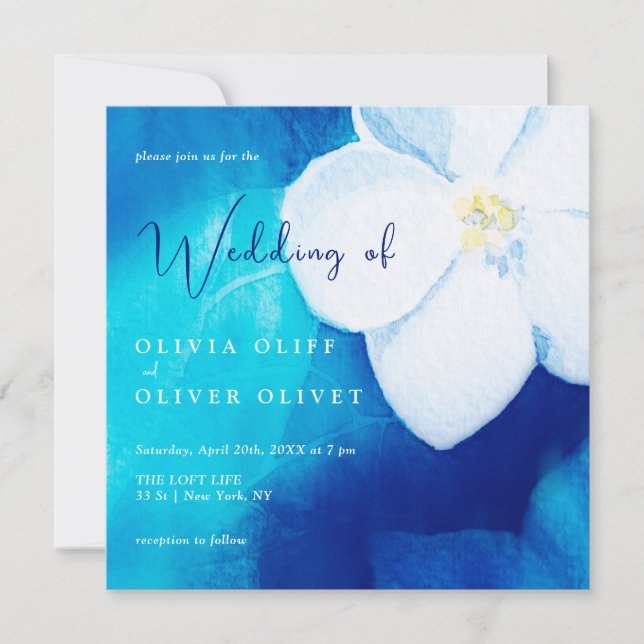 Spring Fondness Wedding Invitation (Front)