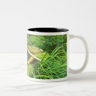 Spring for Tea Ceremony, Sanzen-in Temple, Two-Tone Coffee Mug
