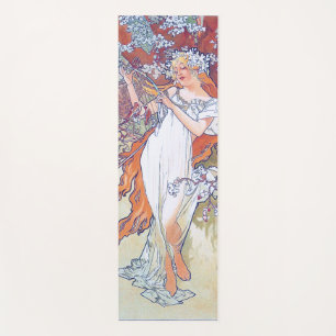 Spring (Four Seasons), Alphonse Mucha Yoga Mat