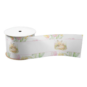 Spring Fox Baby Shower Satin Ribbon