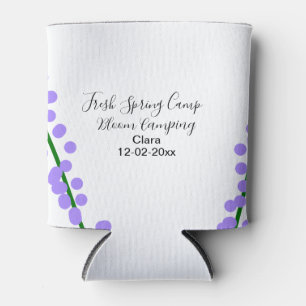 Spring fresh camping lavender flowers name date si can cooler