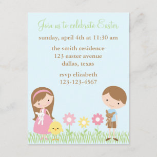 Spring Friends Easter Celebration Invitations