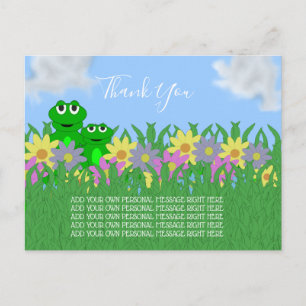 Spring Frog Thank You Postcard