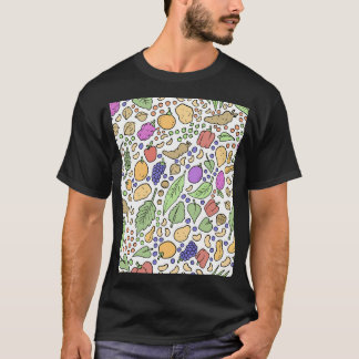 Spring Fruit Pattern. A Colourful Hand Drawn Patte T-Shirt