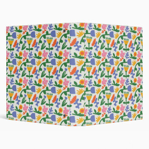 Spring Fun Floral 3 Ring Binder