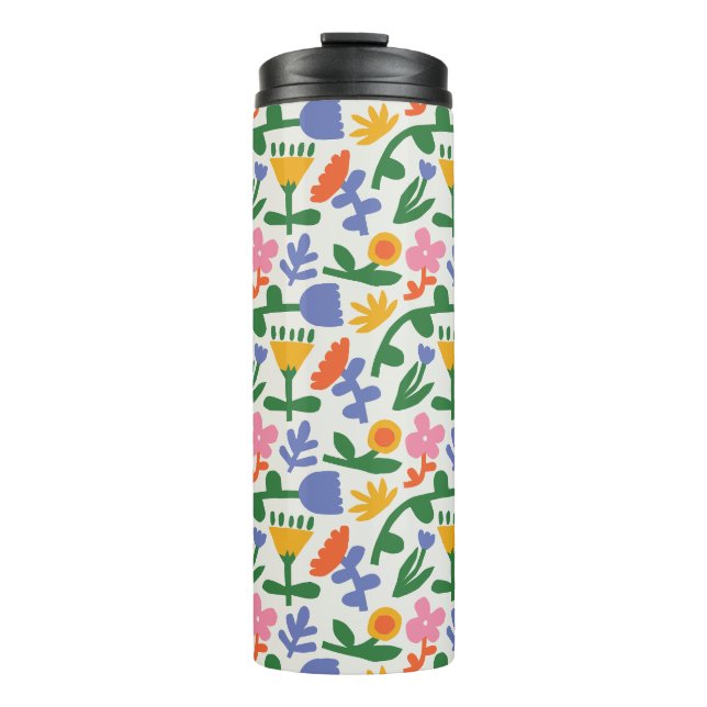 Spring Fun Floral  Thermal Tumbler (Front)