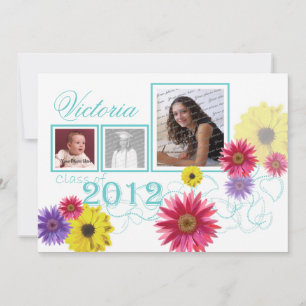 Spring Garden 2012 Graduate Tri Photo Invitation
