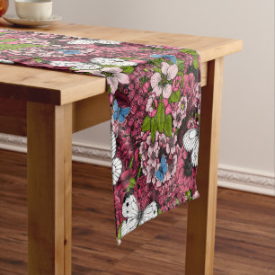 Spring garden 2 short table runner
