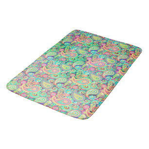 Spring garden bath mat