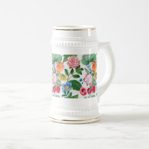 Spring garden beer stein