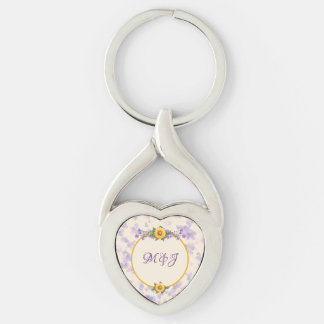 Spring Garden Collection Cream Keychain