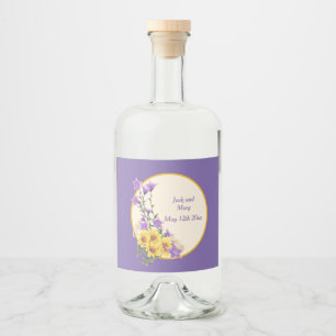 Spring Garden Collection Cream Liquor Bottle Label