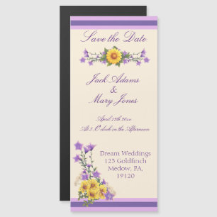 Spring Garden Collection Cream Magnetic Invitation