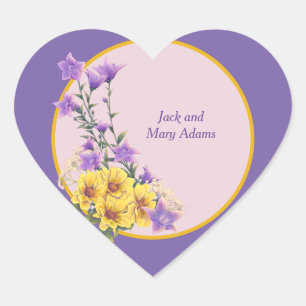 Spring Garden Collection Heart Sticker