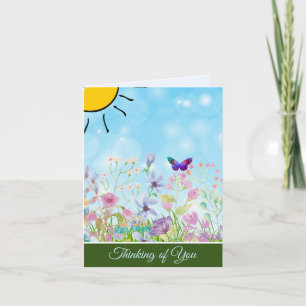 Spring garden customizable note card